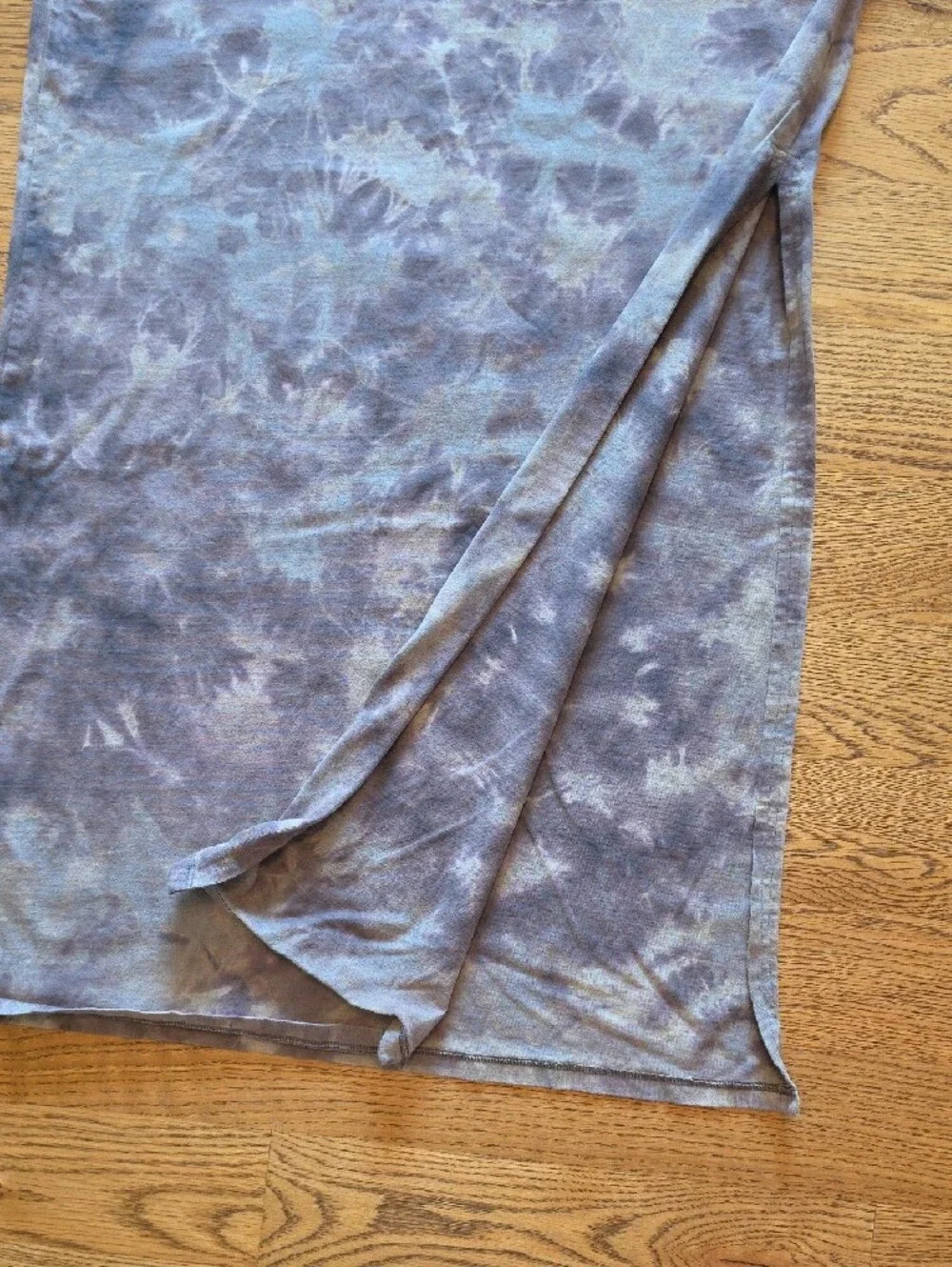 Abercrombie & Fitch Gray Tie-Dye Short Sleeve Top
